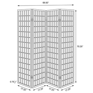 Roberto - 4-Panel Room Divider Folding Shoji Screen - White