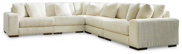 Lindyn - Ivory - Corner Chairs 5 Pc Sectional
