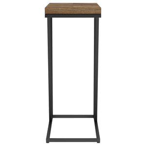 Sergio - Engineered Wood C-Shaped Side Table - Rustic Tobacco