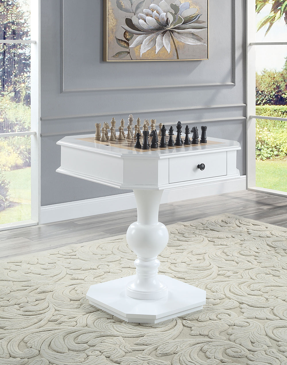 Galini - Gaming Table - White - 28-"