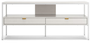Deznee - White - Large TV Stand