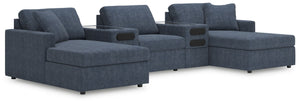 Looking cool and contemporary is great. But when it comes down to it, youâ€™re all about low-maintenance lounging. With the performance fabric on this sectional with chaise, cleaning spills is a breeze. Its customizable modular design caters to your ever-