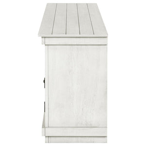 Payne - 60## TV Stand Media Console - Distressed White