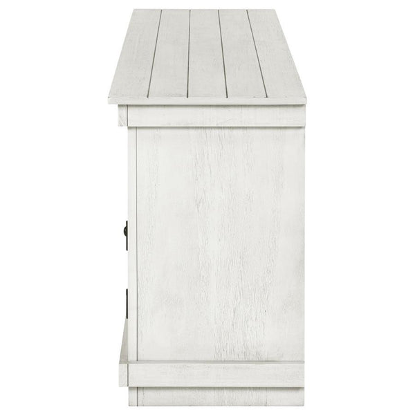 Payne - 60## TV Stand Media Console - Distressed White