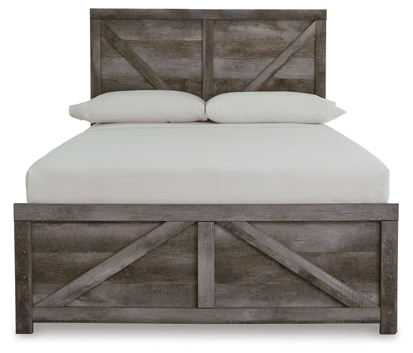 Wynnlow - Gray - Full Crossbuck Panel Bed