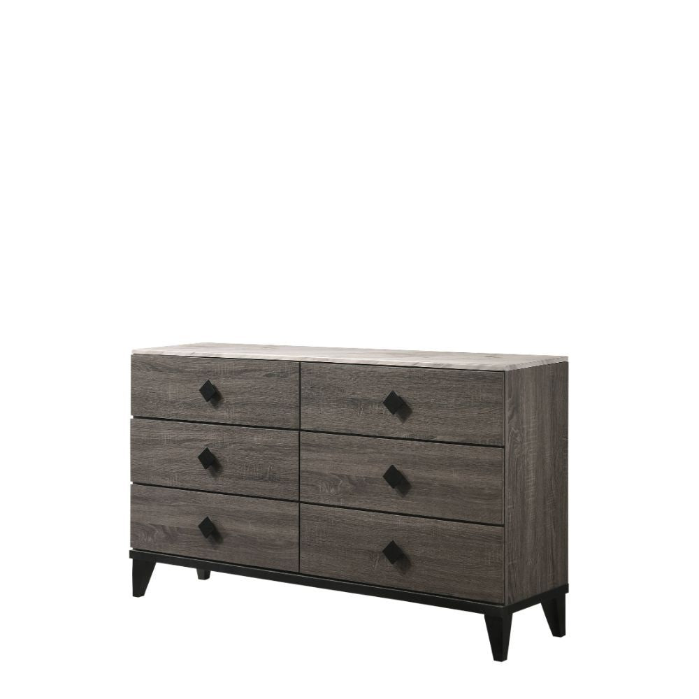 6 Drw Drawer: GLIDE Side Metal (3/4 Ext.), DOVETAIL English Front & Back, Veneer Lined (NO FELT), Safety Stop Included, Manual Close, Dust-Proof Included, Hardware: Single Pull Knob (Wood, Black Finish) CONSTRUCTION] Wooden Case-Leg: Wood (), Veneer (Foil