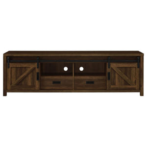 Madra - 2-Door Engineered Wood TV Stand - Dark Pine