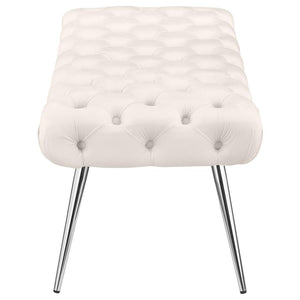  skillfully blending timeless tufting and plush upholstery for a luxurious look and feel. Its meticulous button-tufted top adds depth and dimension