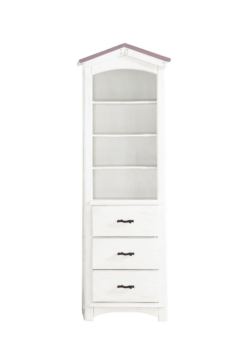 Assembled, Bookcase CabinetDrawer: DT French Front, Wooden Center Drawer Glide, 3/4 Extension