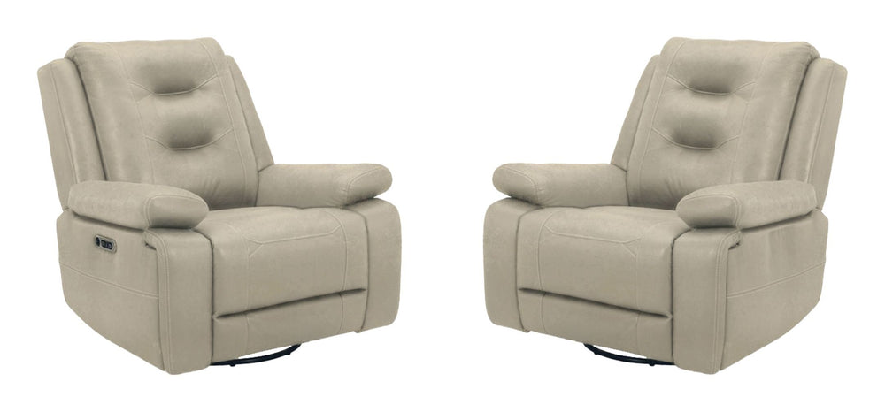 The Caldwell Power Recliner in Tahoe Fog is perfectly scaled for smaller spaces. Offering a neutral Tahoe Fog colored high-performance fabric cover, Caldwell features generously padded arms and USB charging in the easy-to-operate switch. Want to go cordle