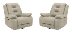 The Caldwell Power Recliner in Tahoe Fog is perfectly scaled for smaller spaces. Offering a neutral Tahoe Fog colored high-performance fabric cover, Caldwell features generously padded arms and USB charging in the easy-to-operate switch. Want to go cordle