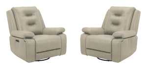 The Caldwell Power Recliner in Tahoe Fog is perfectly scaled for smaller spaces. Offering a neutral Tahoe Fog colored high-performance fabric cover, Caldwell features generously padded arms and USB charging in the easy-to-operate switch. Want to go cordle