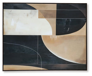 Ewanford - Black / Brown / Tan - Wall Art