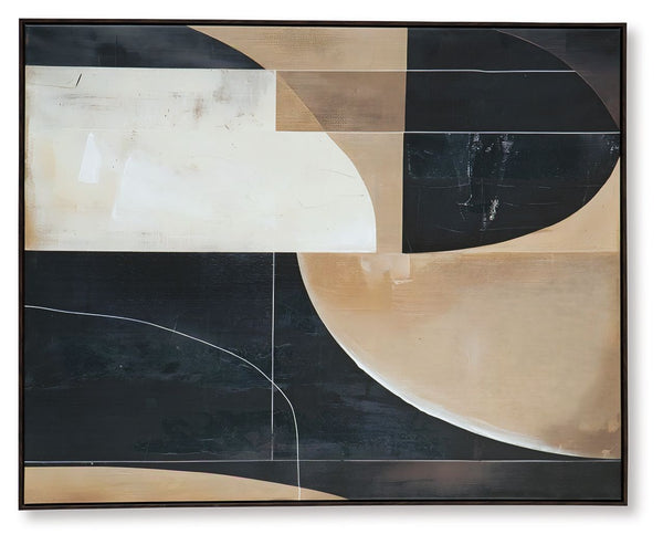 Ewanford - Black / Brown / Tan - Wall Art