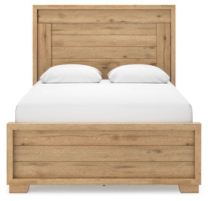 Galliden - Light Brown - Queen Panel Bed