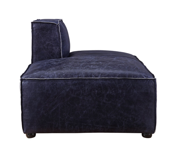 Birdie - Chaise - Vintage Blue Top Grain Leather