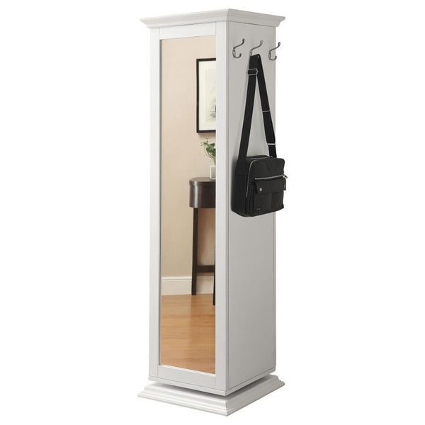 Robinsons - Swivel Accent Cabinet With Cork Board - White