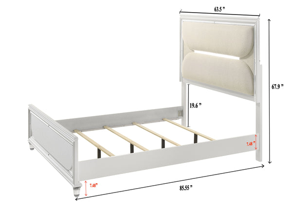 Eden - Queen Bed - White