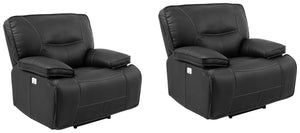Take a seat and recline in seconds in this smooth and stylish Power Recliner. More than just beautiful, this innovative chair takes comfort to new heights with just the touch of a button. Offering effortless relaxation, it-'s sure to become your favorite 