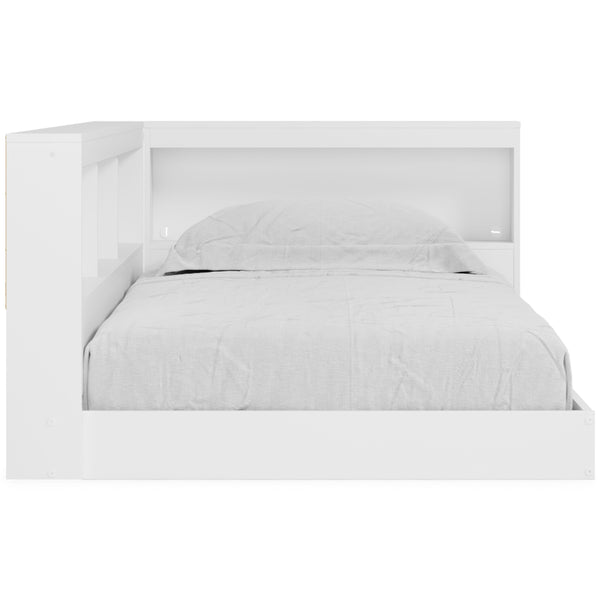 Piperton - White - Twin Bookcase Storage Bed