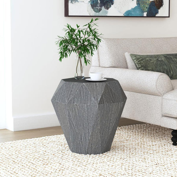  offering faceted elegance and refinement. Made from wood that adds earthy character