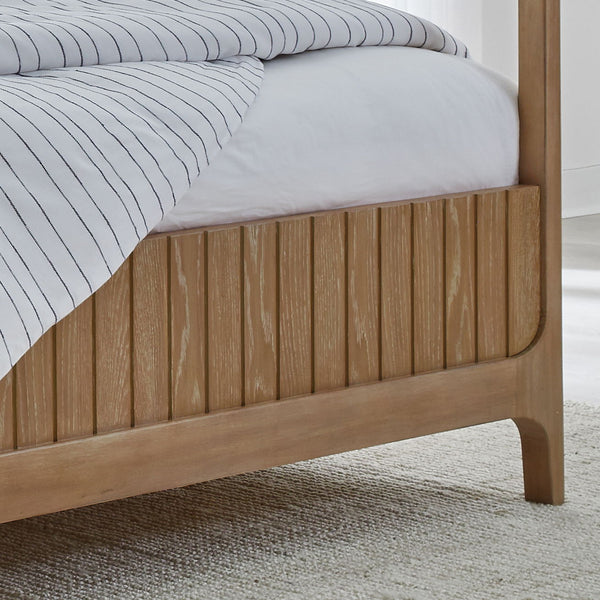 Escape - Bedroom Queen Poster Bed And Nightstand - Brown