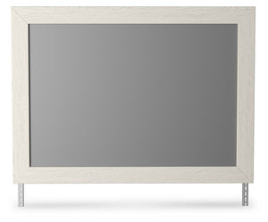  white painted finish with subtle replicated woodgrain with authentic touch.<br><br><b>Additional Dimensions</b><br><ul><li>Assembled dresser/mirror: 78-"</li></ul><br/><br/><b>Product Features</b><ul><li>Frame made wi