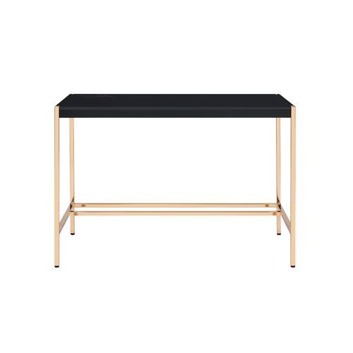 Midriaks - Writing Desk - Black & Gold Finish