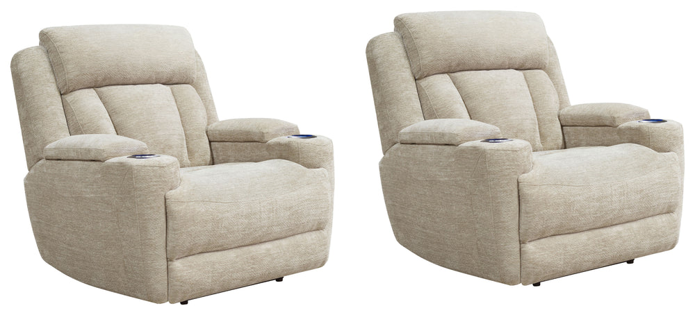 Take a seat and recline in seconds in this smooth and stylish Power Recliner. More than just beautiful, this innovative chair takes comfort to new heights with just the touch of a button. Offering effortless relaxation, it-'s sure to become your favorite 