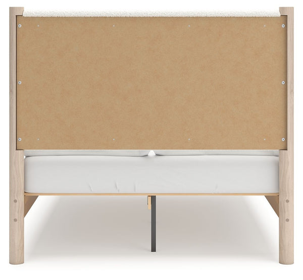 Cadmori - Two-tone - Full Upholstered Panel Bed