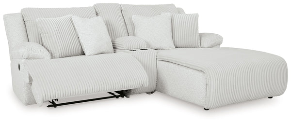 Top Tier - Alloy - 3-Piece Reclining Sectional Sofa With Raf Chaise