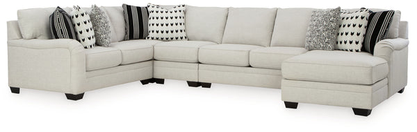 Innovatively recalling classic English countryside motifs for the current age, this sectional with chaise transforms your space with a charming approach to comfort. Its dove gray upholstery acts as a clean foundation for your modern farmhouse aesthetic. D