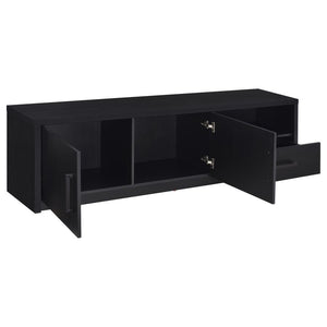 Murray - 70## 2-Door TV Stand Media Console - Black