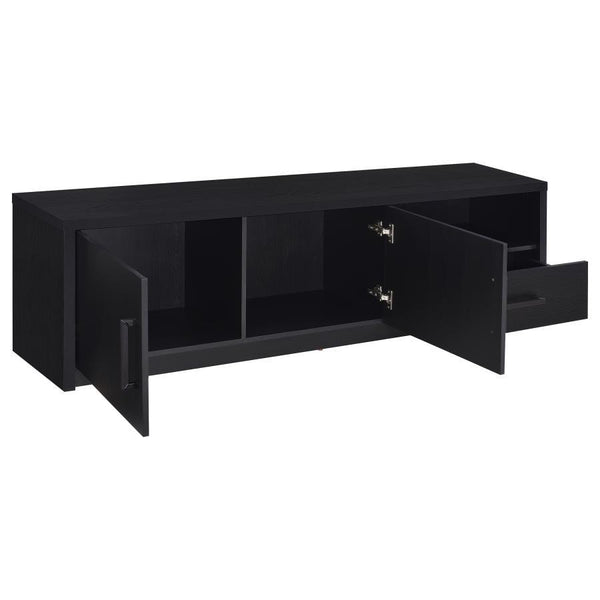 Murray - 70## 2-Door TV Stand Media Console - Black