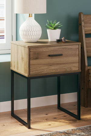 Is your bedroom in need of a refresh? And do you love mid-century modern design? Then this nightstand is calling your name. Simple lines and an industrial-chic vibe will seal the deal. Settle into its laid-back style, and plan to stay for a while.<br/><br