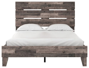 Neilsville - Multi Gray - Queen Panel Platform Bed