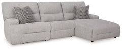 Enjoy the endless adaptability of this power reclining sectional. Whether youâ€™re hosting guests, setting up for movie night or just need a refresh, the modular design allows you to rearrange the pieces as you please. One-touch controls effortlessly adju