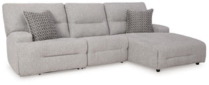 Enjoy the endless adaptability of this power reclining sectional. Whether youâ€™re hosting guests, setting up for movie night or just need a refresh, the modular design allows you to rearrange the pieces as you please. One-touch controls effortlessly adju