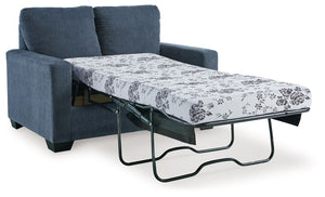 Rannis - Navy - Twin Sofa Sleeper