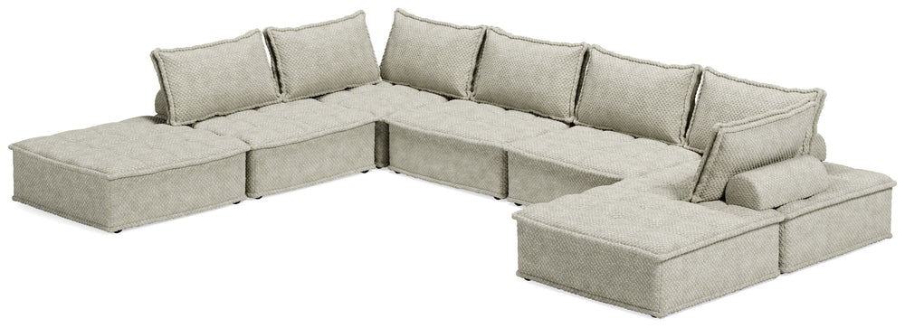 Be bold with a modern take on seating. This accent chair set has an armless design and carries a checkered taupe upholstery neutral enough to fit in any style while elevating it at the same time. Thanks to its modular design, making the transformation fro