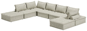 Be bold with a modern take on seating. This accent chair set has an armless design and carries a checkered taupe upholstery neutral enough to fit in any style while elevating it at the same time. Thanks to its modular design, making the transformation fro