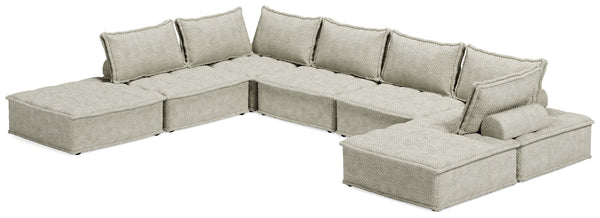 Be bold with a modern take on seating. This accent chair set has an armless design and carries a checkered taupe upholstery neutral enough to fit in any style while elevating it at the same time. Thanks to its modular design, making the transformation fro