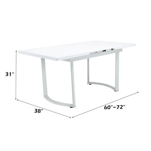 Palton - Dining Table - High Gloss White Finish