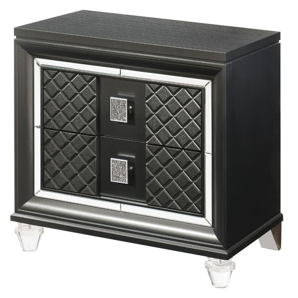 2 Drw Drawer: Sparkling Trim, Embossed Fronts, GLIDE Side Metal (Ball Bearing, 2/3 Ext.), DOVETAIL English Front & Back, FELT-LINED Top Drawer Only, Safety Stop Included, Manual Close, Dust-Prof Bottom Case Only, Hardware: Single Pull Handle, Metal (Zinc 