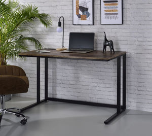  the wooden desk with minimal detailing showcases the modern design and openness. Built-in USB port and