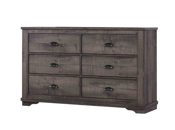  horizontal lines and a gently sloped headboard