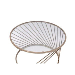  this Bluelipe occasional set offers a unique style. Its twisted base creates dimensional interest from every angle and adds a touch of vivacity to the atmosphere while the beautiful glass top provides