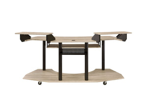  this Eleazar Music Recording Studio Desk provides excellent functionality and versatile organizing options. With an extensive desk top design