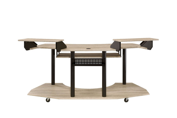  this Eleazar Music Recording Studio Desk provides excellent functionality and versatile organizing options. With an extensive desk top design