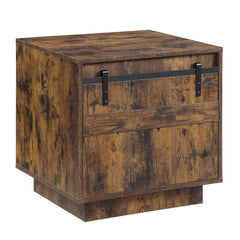 Acme Bellarosa rustic oak finish end table